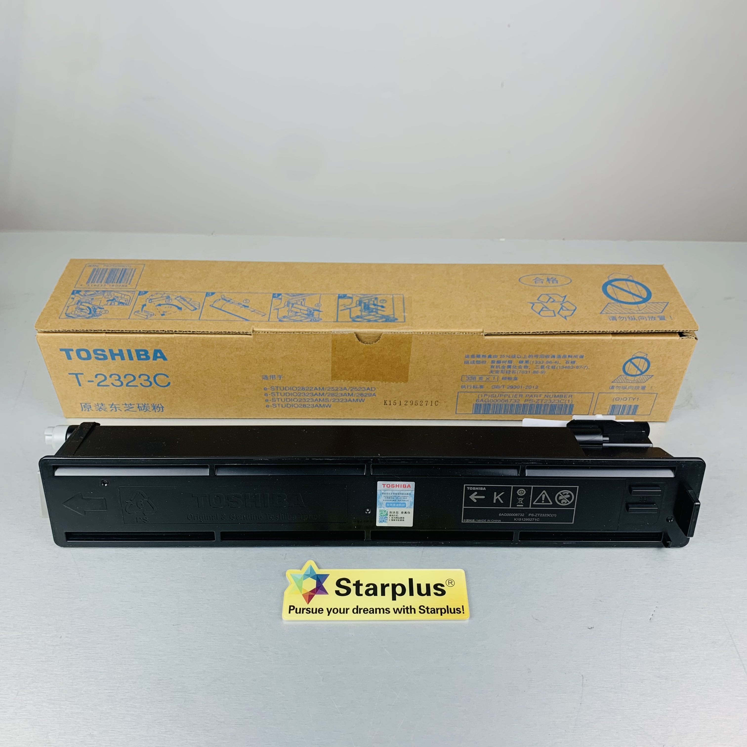 Original Toshiba T-2323C toner  cartridge for eSTUDIO2822AM/2523A/2523AD eSTUDIO2323AM/2823AM/2829A